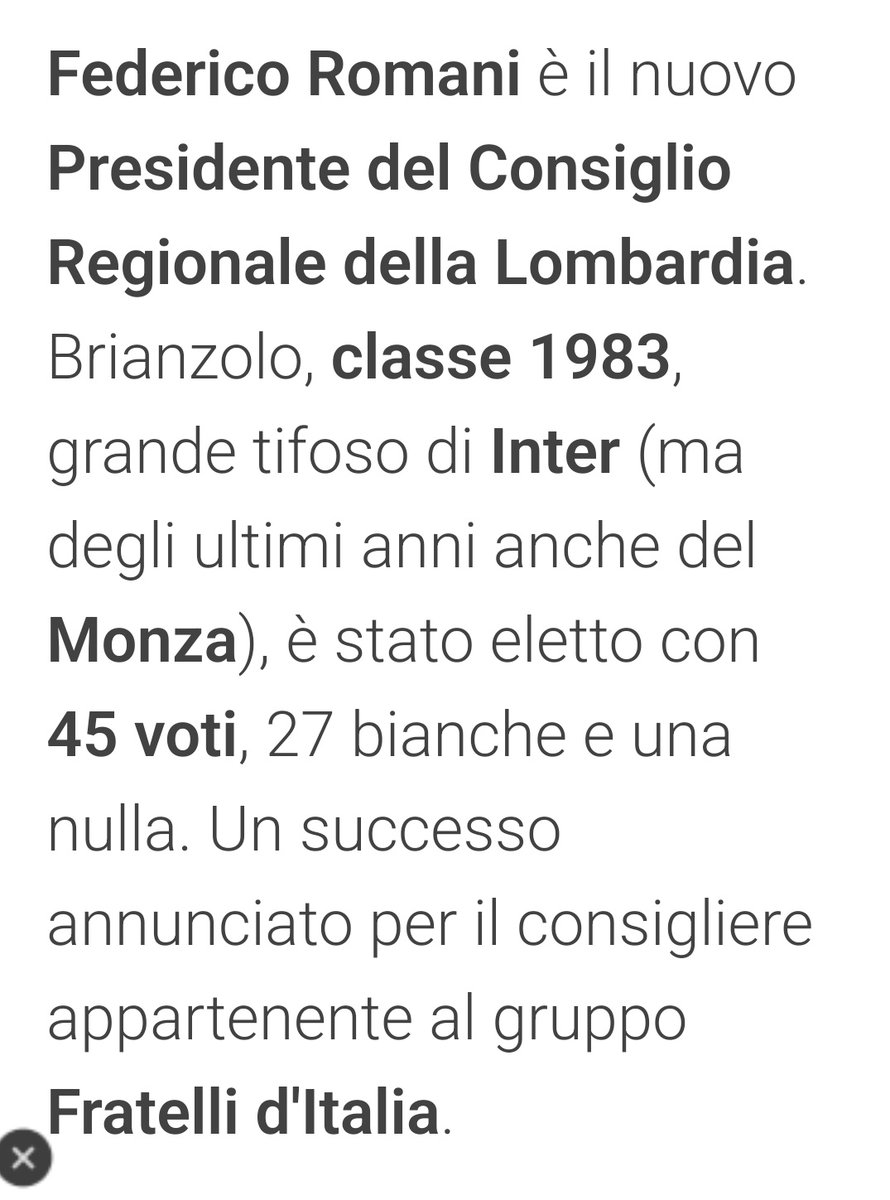 Ed ecco qua chi è che ha candidato Bastoni per il premio Rosa Camuna.
Ovviamente, un interista.
#FischiateBastoni 
monza-news.it/news/188360002…