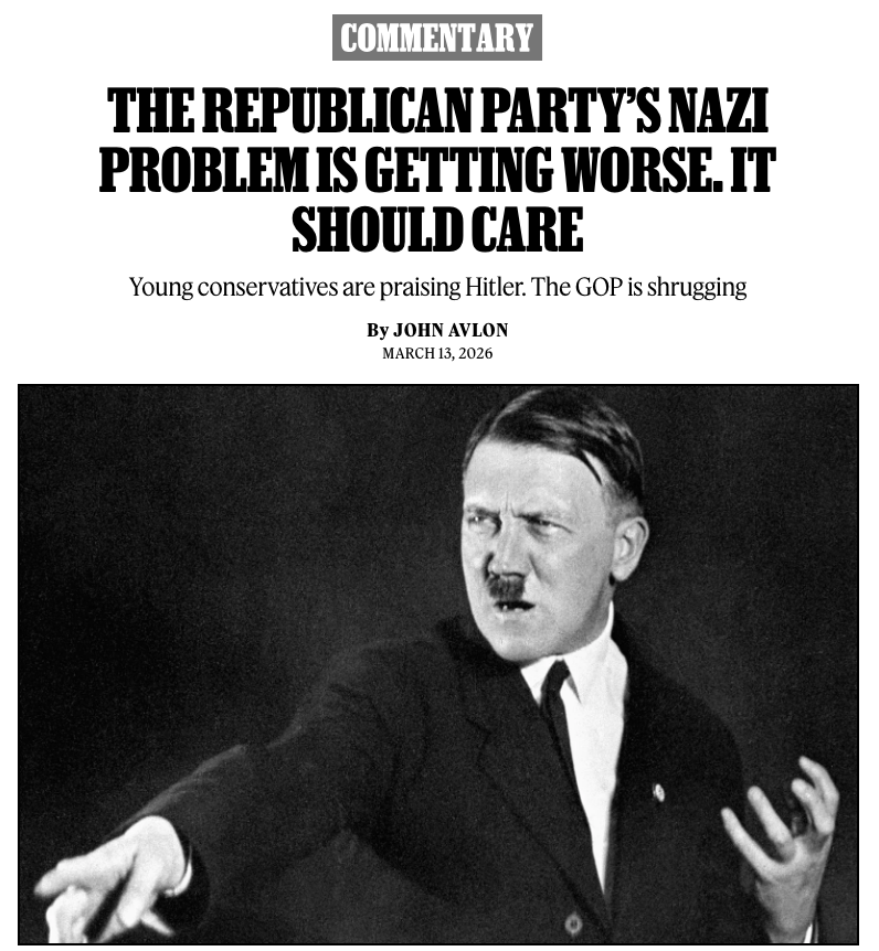 "If you can’t clearly and confidently call out Nazi admirers in your own party, then you’ve put party over country, conscience, and common sense."

Read <a href="/JohnAvlon/">John Avlon</a>'s commentary: rollingstone.com/politics/polit…