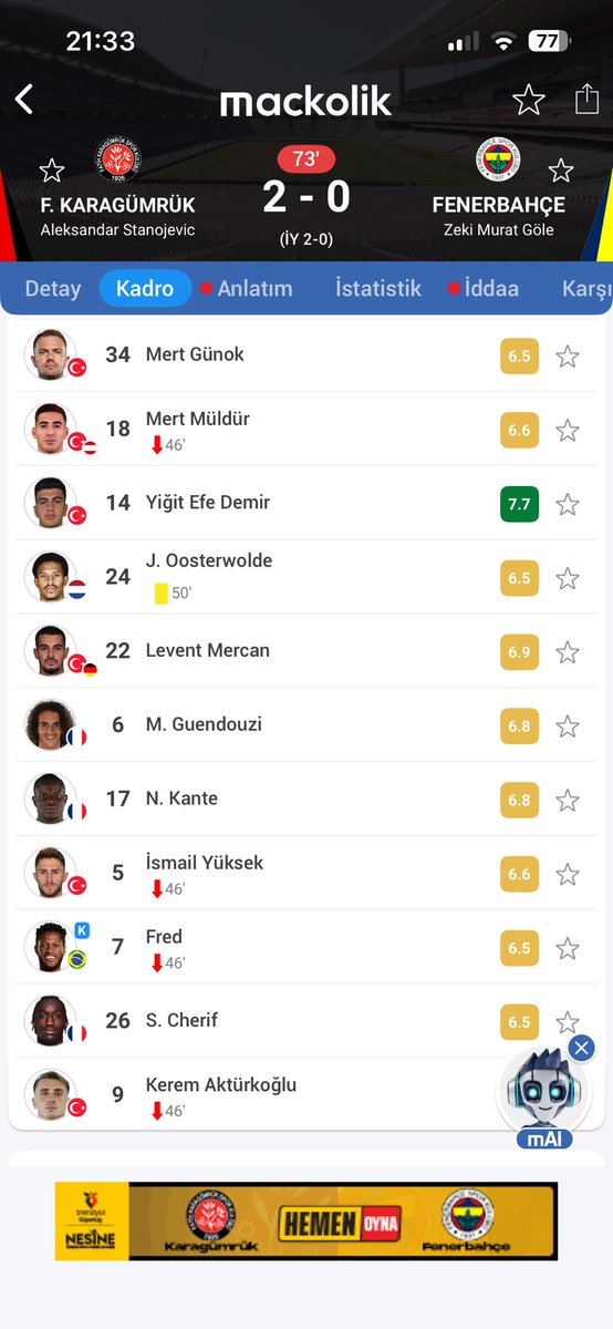 Kral yine show yapmışsın çok yoruluyorsun başında saç kalmayacak 🤪🤪😂😂😂 <a href="/keremakturkoglu/">Kerem Aktürkoğlu</a>