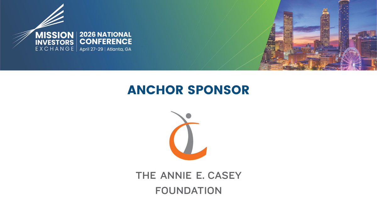 Thank you to our Anchor Sponsor The Annie E. Casey Foundation for ...