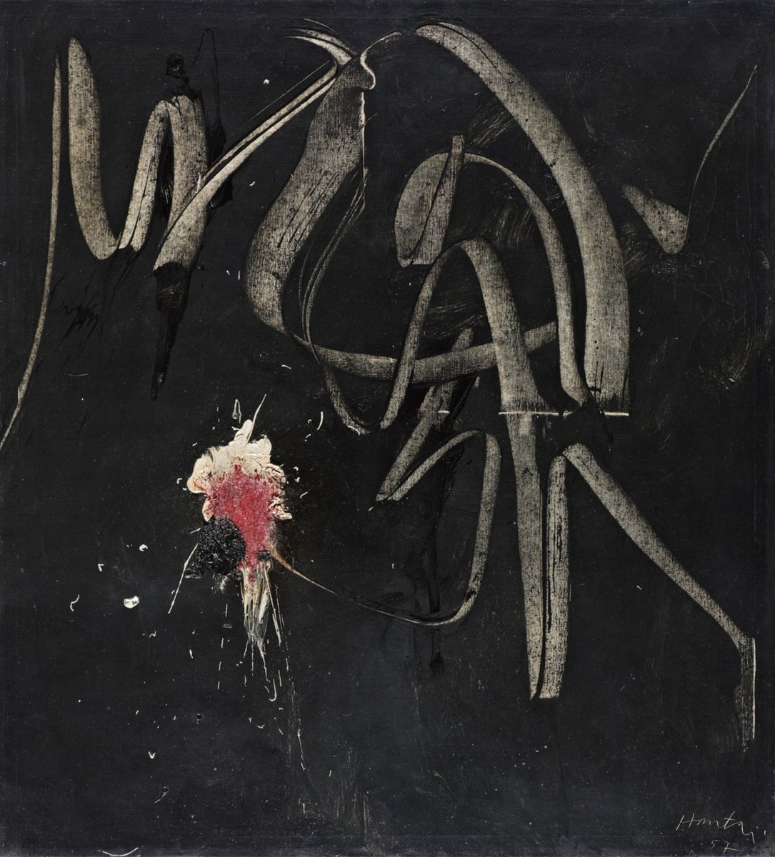 Simon Hantaï, Peinture, 1957