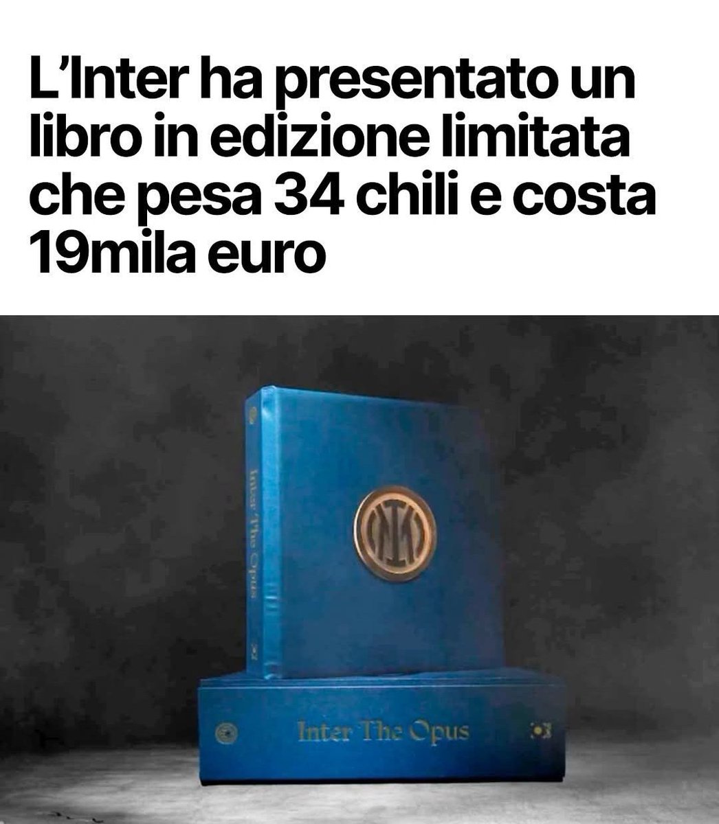 Titolo libro 📘: La corazzata Potemkin.. 🤣
Parleranno del motorino lanciato dagli spalti? Del passaporto di Recoba? Dei caffè di Herrera?telefonate Facchetti con disegnatori arbitri ..
#Pagliaccidal1908 
#inter ⚫🔵📦 #marottaleague #var #SerieA #anala