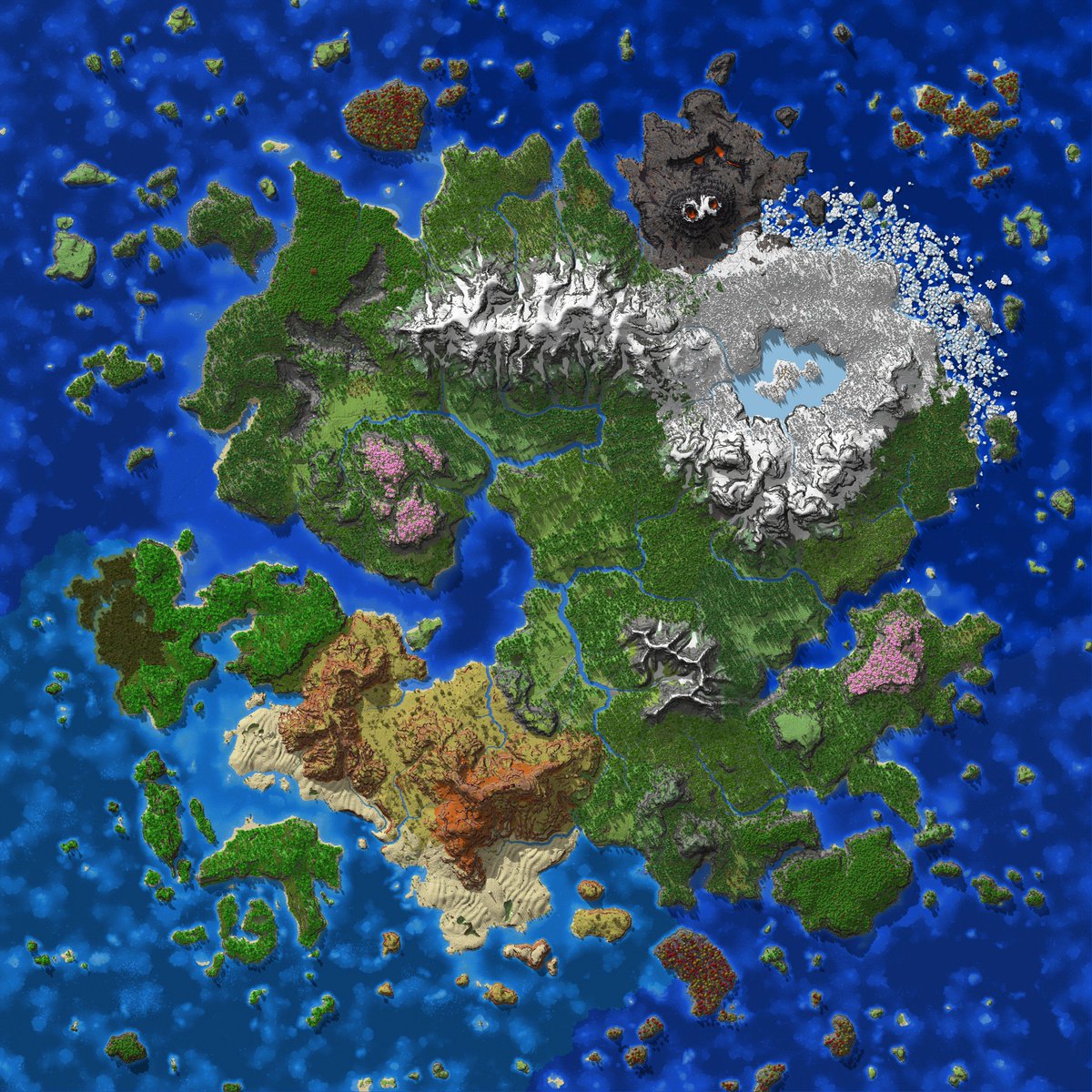 My best world yet

A survival map with everything you can think of

4K Island + 1K surrounding ocean.

#Minecraft #worldpainter