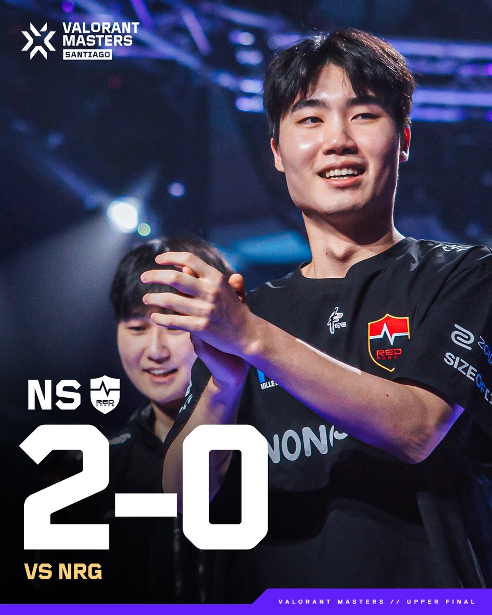 GRAND FINALS BOUND 👊

<a href="/nsr_valorant/">NS RedForce Valorant</a> sweep the world champions and lock in their spot at the #VALORANTMasters Santiago Grand Finals!