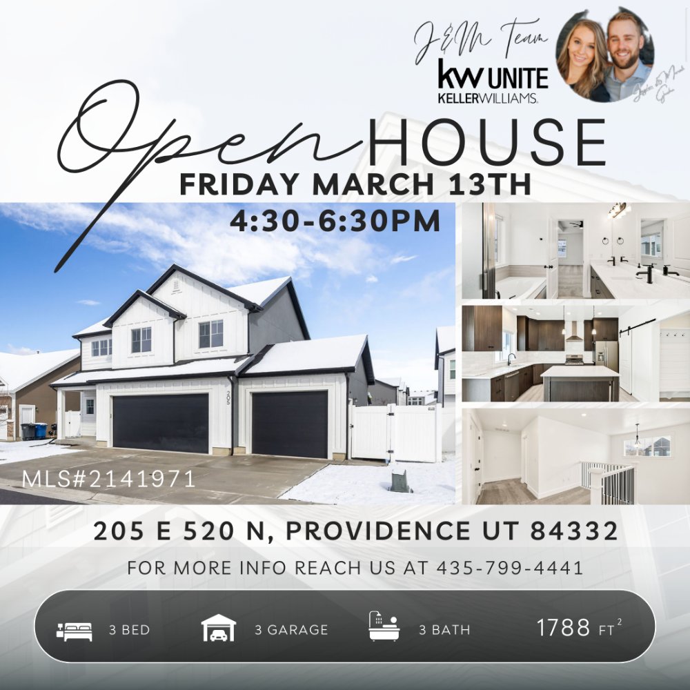 exploreutahjm's tweet photo. Open House TONIGHT Friday March 13th from 4:30-6:30pm - 205 E 520 N Providence UT
MLS#2141971 J&amp;M Team KW Unite 435-799-4441
#openhouse #forsale #providence #utahrealestate https://t.co/sNeOEx3oba