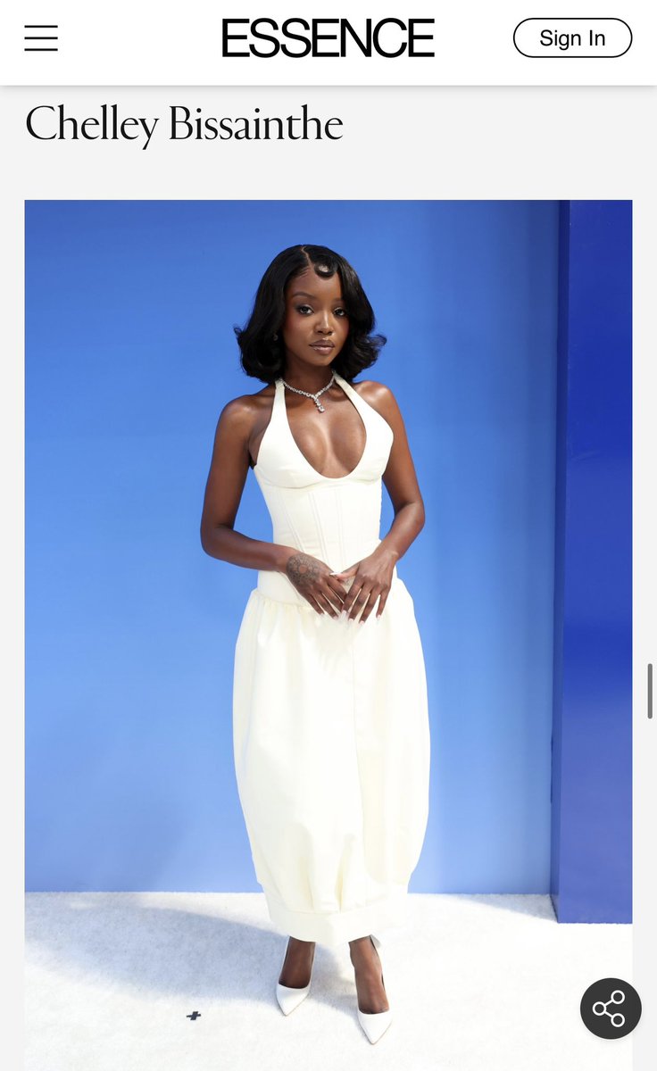 CraveChelley's tweet photo. ESSENCE named Chelley Bissainthe one of the Best Beauty and Fashion Looks at the 2026 ESSENCE’s 19th Annual Black Women In Hollywood Awards. A moment. https://t.co/cDbMgY2wYi