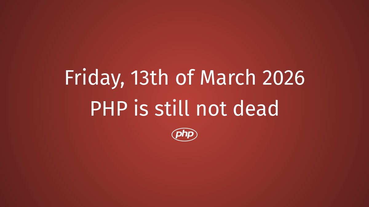 Is PHP dead? tweet media
