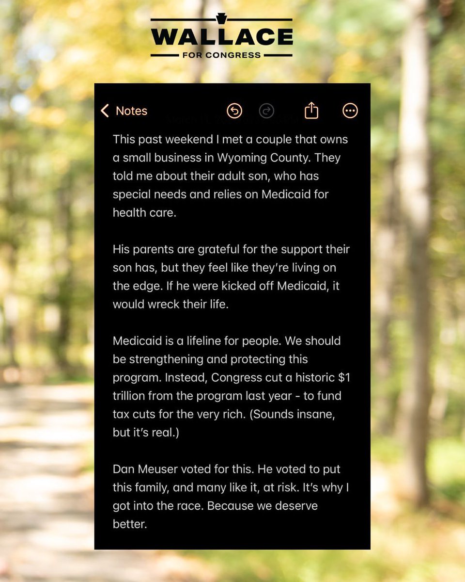Wallace for Congress tweet media