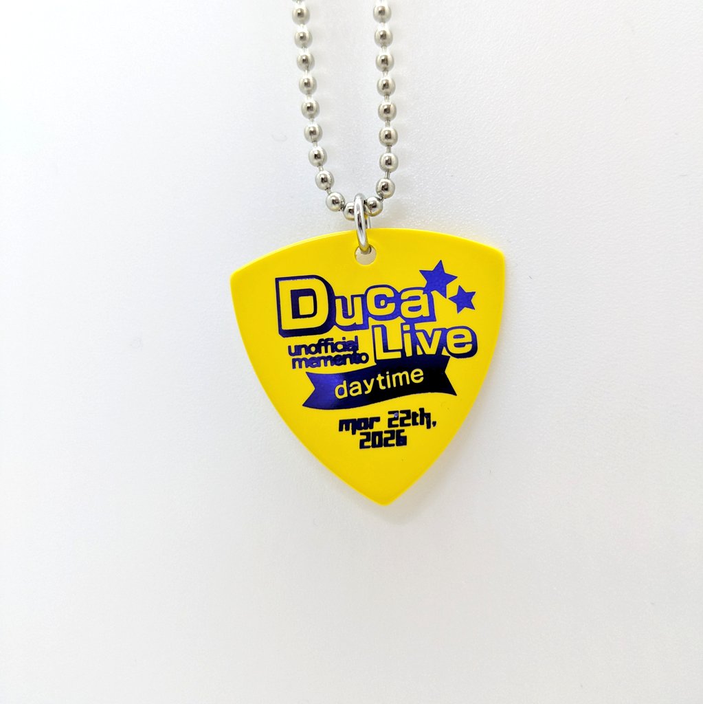 yottan0's tweet photo. Ducaさんのアコースティックライブに向けて非公式グッズを製作しました|x･)ﾁﾗ
昼公演／夜公演の前後でそれぞれ配布しますので、よろしければライブの思い出に持って帰ってください🌛はじめましての方もお気軽に…(* ´ -｀)🌸

#でゅっ友 https://t.co/P7DZ38xQDS