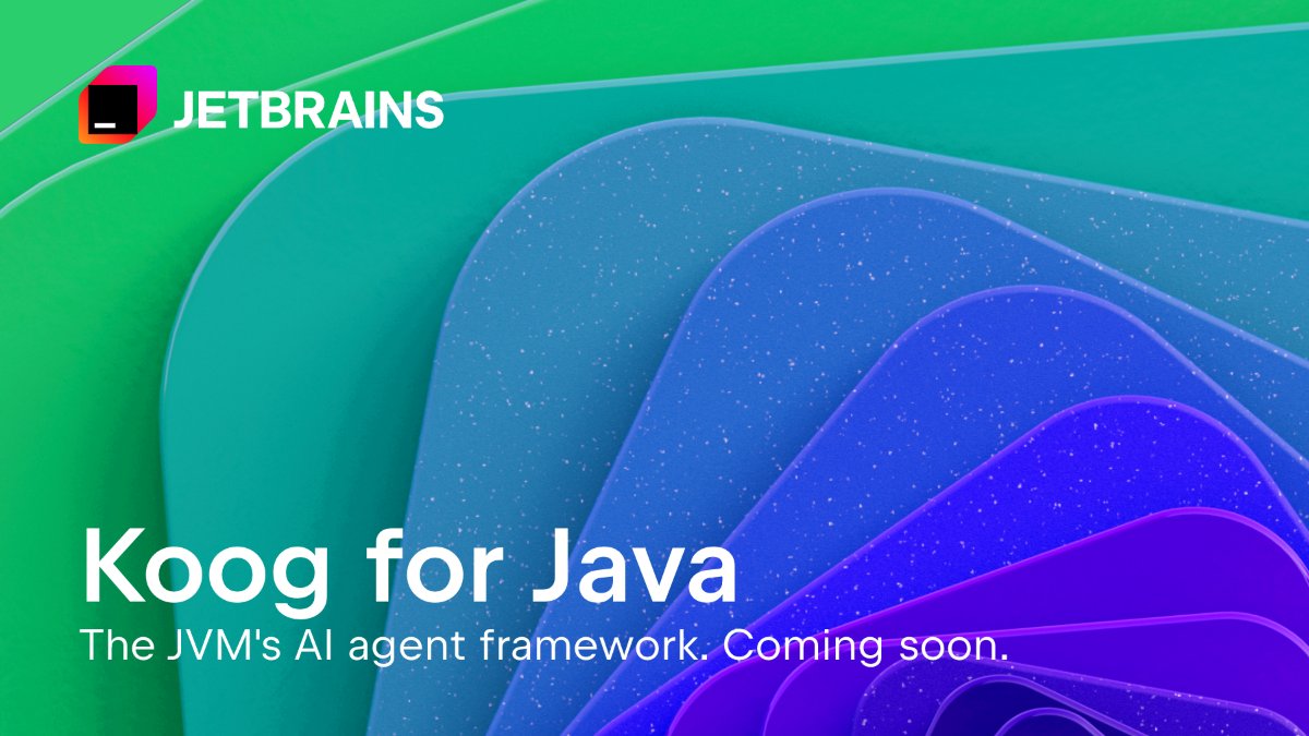 Koog – our powerful framework for building AI agents on the JVM – is about to go polyglot.

Born in Kotlin, Koog will now also offer a native Java API.

Subscribe to the JetBrains AI newsletter to be the first to know when we launch: 👉 jb.gg/koog-subscribe 

More details in