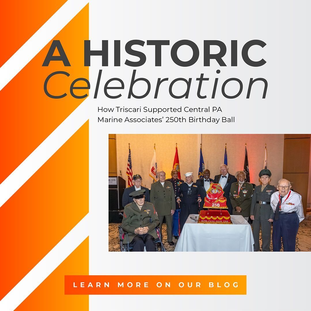Triscari_Group's tweet photo. Triscari was honored to support the #CentralPAMarineAssociates 250th Birthday Ball. From event booklet design to a historical video, signage, and live coverage, our team brought it all together. Read the full story on our blog. Full Story: https://t.co/UbEfDujhhT https://t.co/lorLBZeaZw
