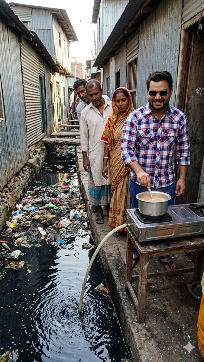 ER_AHMAD_BILAL's tweet photo. देखा! बना दी न चाय नाले की गैस से।  सिंपल सी टेक्नोलॉजी है यार। बेकार में आप लोग सिलेंडर-सिलेंडर चिल्ला रहे हो।

अब ख़बरदार किसी ने AI कहा तो..!! 

@nehafolksinger @WasiuddinSiddi1 @CommonBS786OM @apnarajeevnigam https://t.co/Qxm6q3icZH