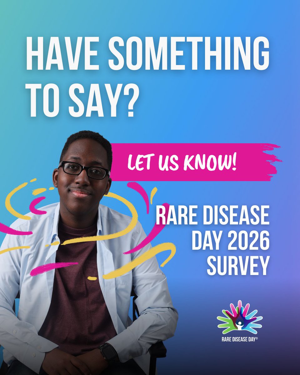 rarediseaseday's tweet image. 📝Have you completed our #Survey yet?

Your opinion helps us to gather insights that shape the future of #RareDiseaseDay and allows us to continue to support the #RareDisease community.

Help us make a difference: go.eurordis.org/RDDsurvey