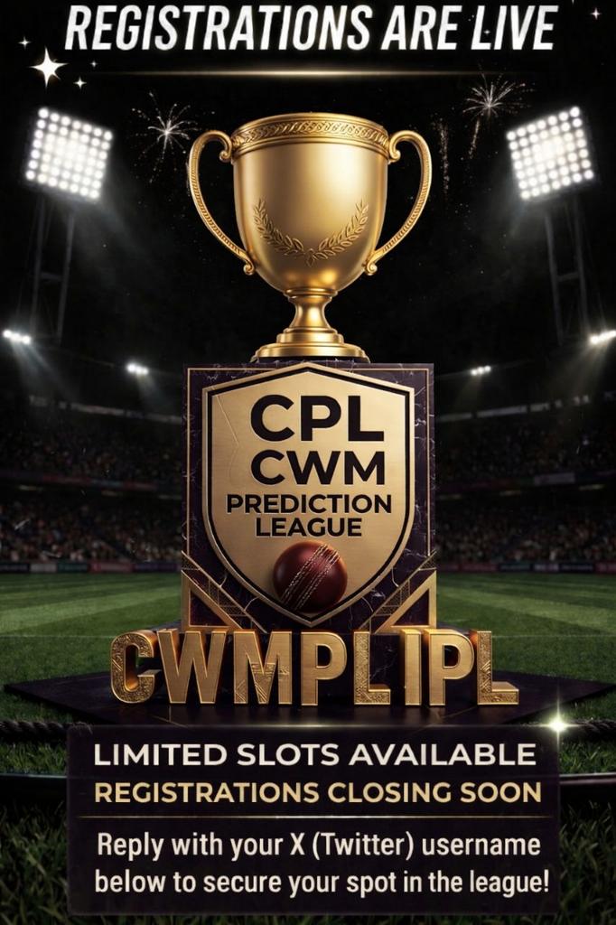 CWM PREDICTION LEAGUE tweet media