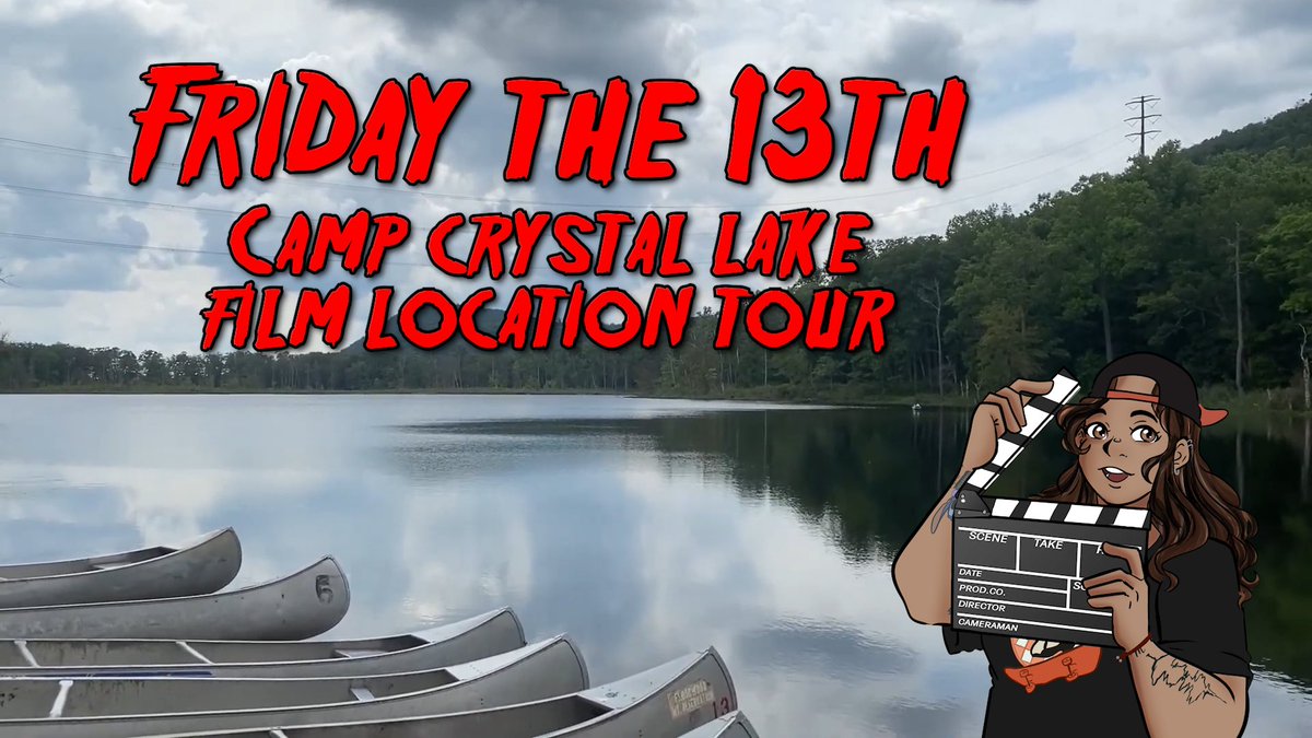 Happy #FridayThe13th ! A few years ago I was able to visit #CampCrystalLake where the first film was filmed, here’s my vlog from it! 

And today I’m getting to go back to Blairstown, aka the town it was filmed in too, so I’ll be vlogging that again!

🔗: youtu.be/frgHg-bahoU?si…