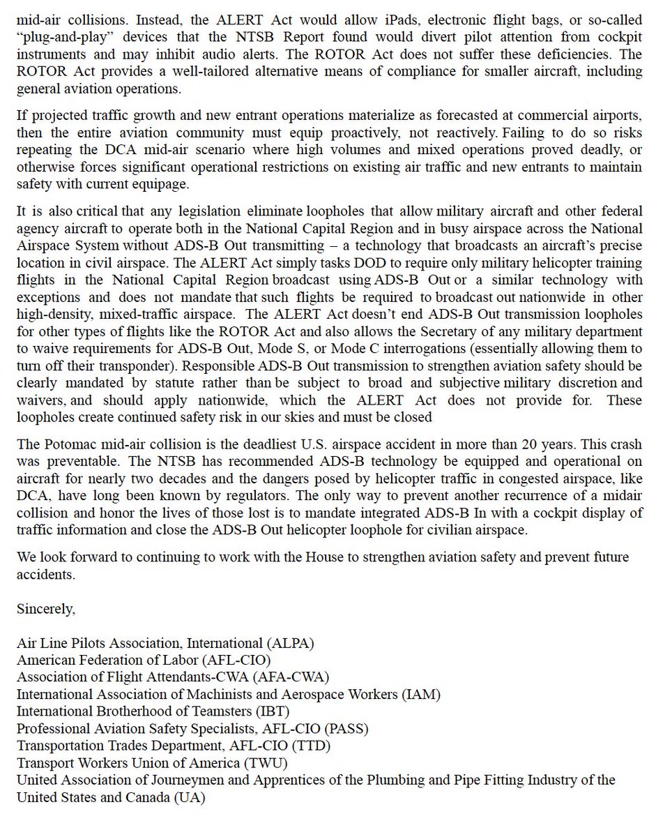 Air Line Pilots Association tweet media