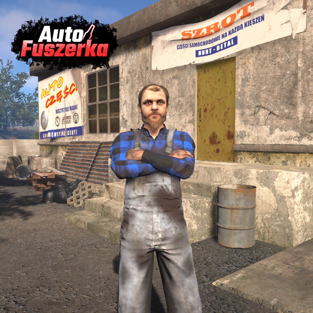 Dawid Kutasiak - sprzedawca w sklepie "Szrot" już niebawem w polskiej grze Auto Fuszerka.
Podobieństwo przypadkowe...