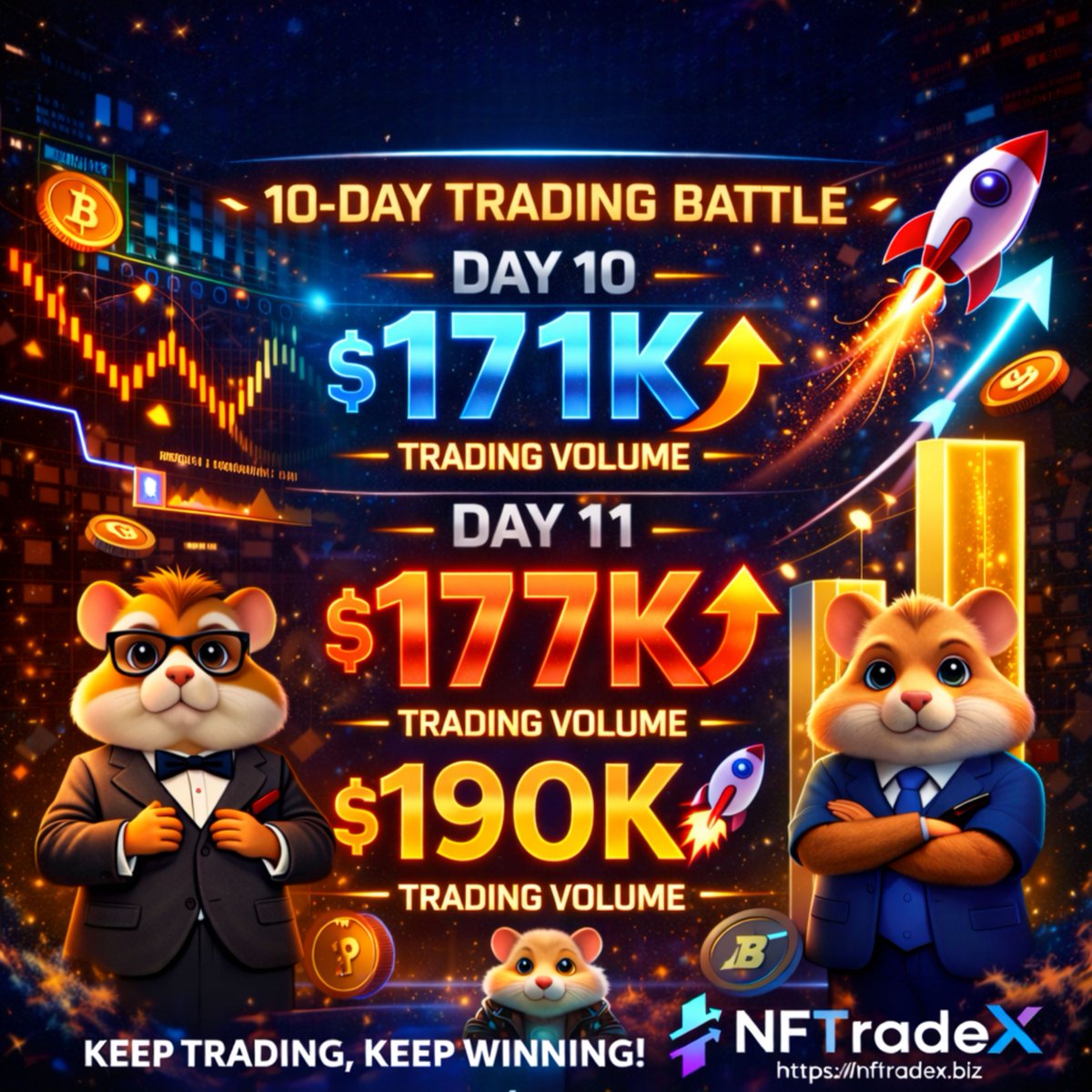 nft_tradex2026's tweet photo. 🚀 NFT Trading Momentum Keeps Growing!
The trading activity on NFTradeX – NFT Trade Exchange is reaching new heights! 🔥
Join the movement and be part of the future of NFT trading.
🌐 https://t.co/7AivLAt5kk
#NFTradeX #NFTTrading #CryptoTrading #NFTMarketplace #Web3 #Crypto https://t.co/iRoSfqflih
