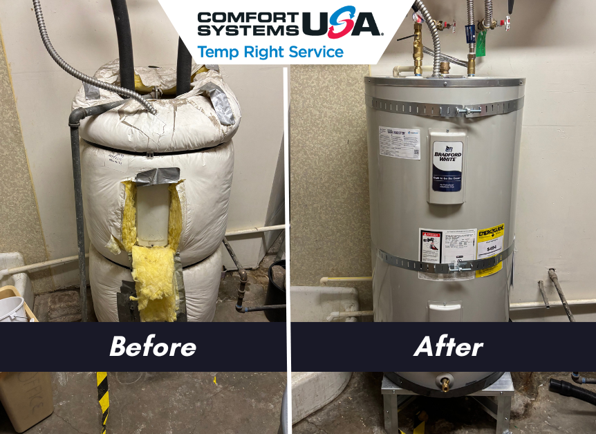 TempRightServ's tweet photo. Our plumbing team at @TempRightService recently replaced an aging water heater with a new Bradford White.

https://t.co/9Ir6MgYvTT | 406.728.1111

#waterheater #bradfordwhite #missoula #kalispell #butte #bozeman #westernmontana #montana #comfortsystemsusa #temprightservice https://t.co/YO8H5S7kyX