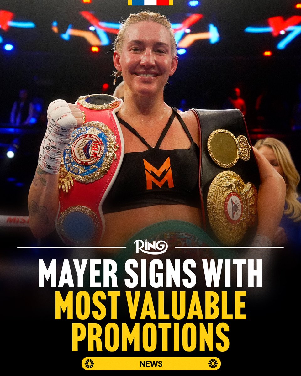✍️ ANNOUNCED: Mikaela Mayer has signed a promotional deal with Jake Paul's Most Valuable Promotions.

✅ Follow the latest news in boxing and check out exclusive features on The Ring's new website ➡️ bit.ly/m/TheRingMagaz…