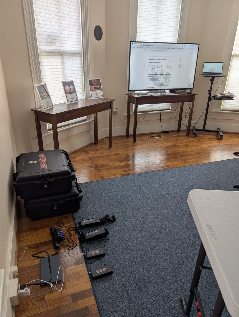 amestratus's tweet photo. Preparing for upcoming training! Recent events highlight its importance and timeliness. Excited to enhance skills and stay prepared. #Training #ProfessionalGrowth #Housesofworship #ChurchSecurity https://t.co/dPz0Q68SEG
