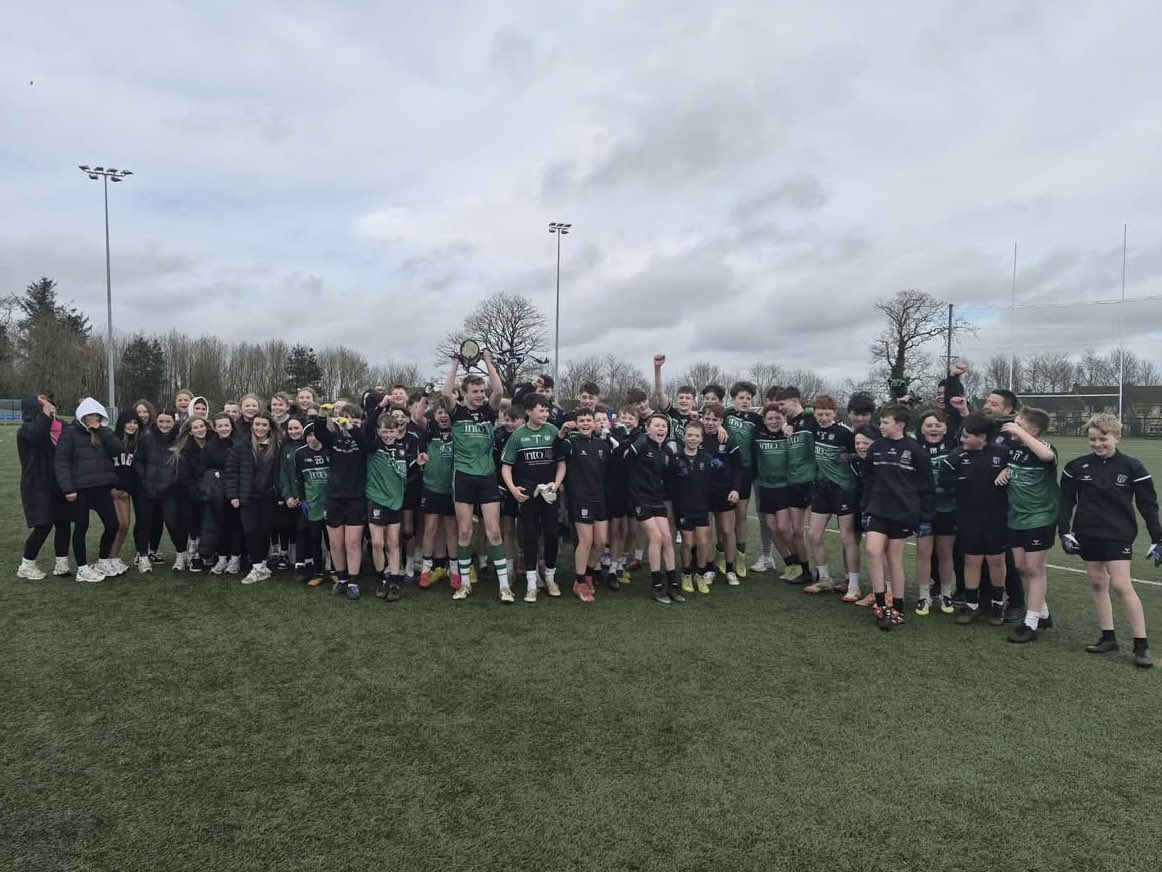 ulsterschools's tweet photo. 🎉 Congratulations to St. Colmcille's High School Crossgar, on winning the @DanskeBank_UK U14.5 Brother Sharkey Cup today! 🏆

Well done to everyone involved 👏👏
Commiserations to Dominican College, Portstewart. https://t.co/tJrX7KST9y