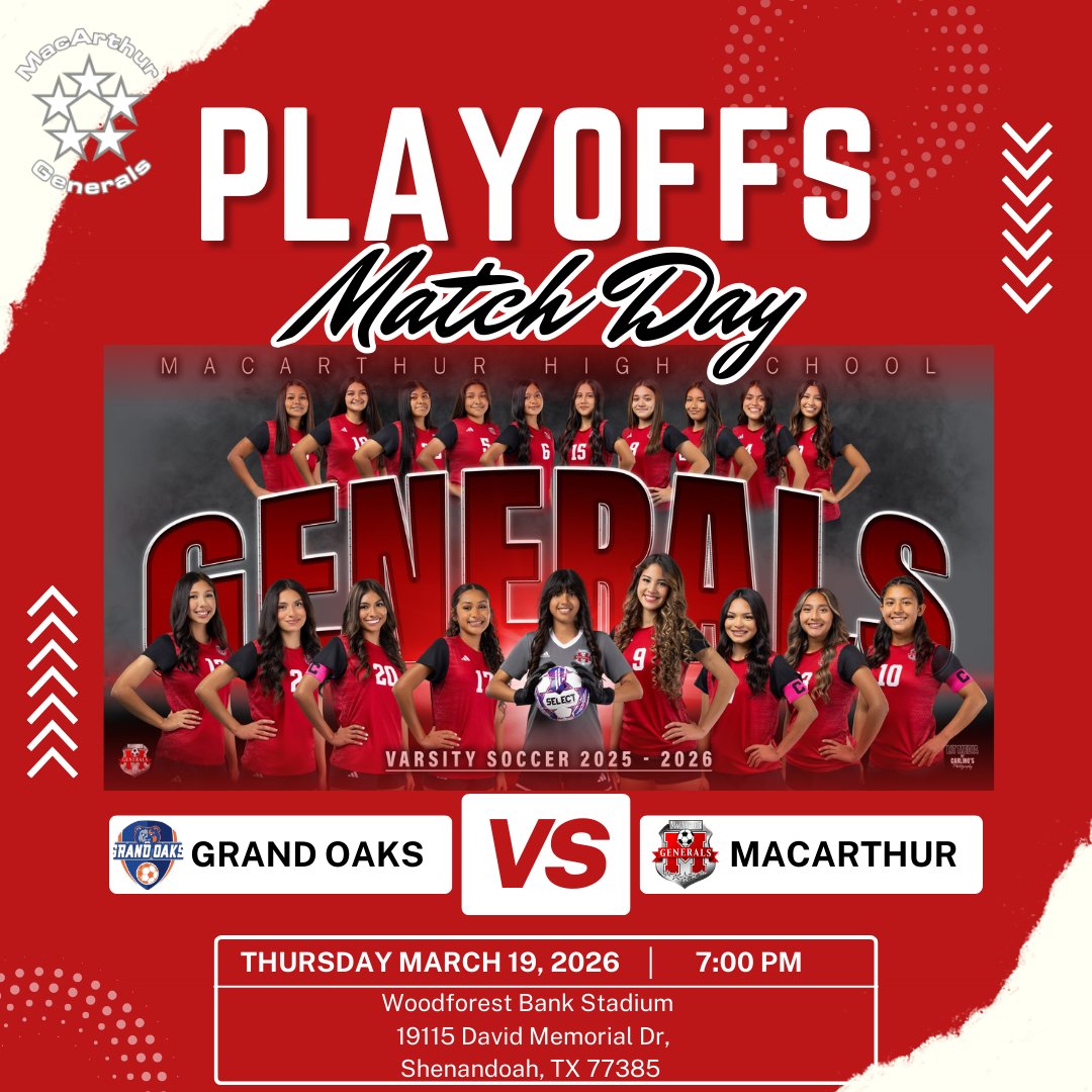 MacArthur Generals Girls Soccer tweet media