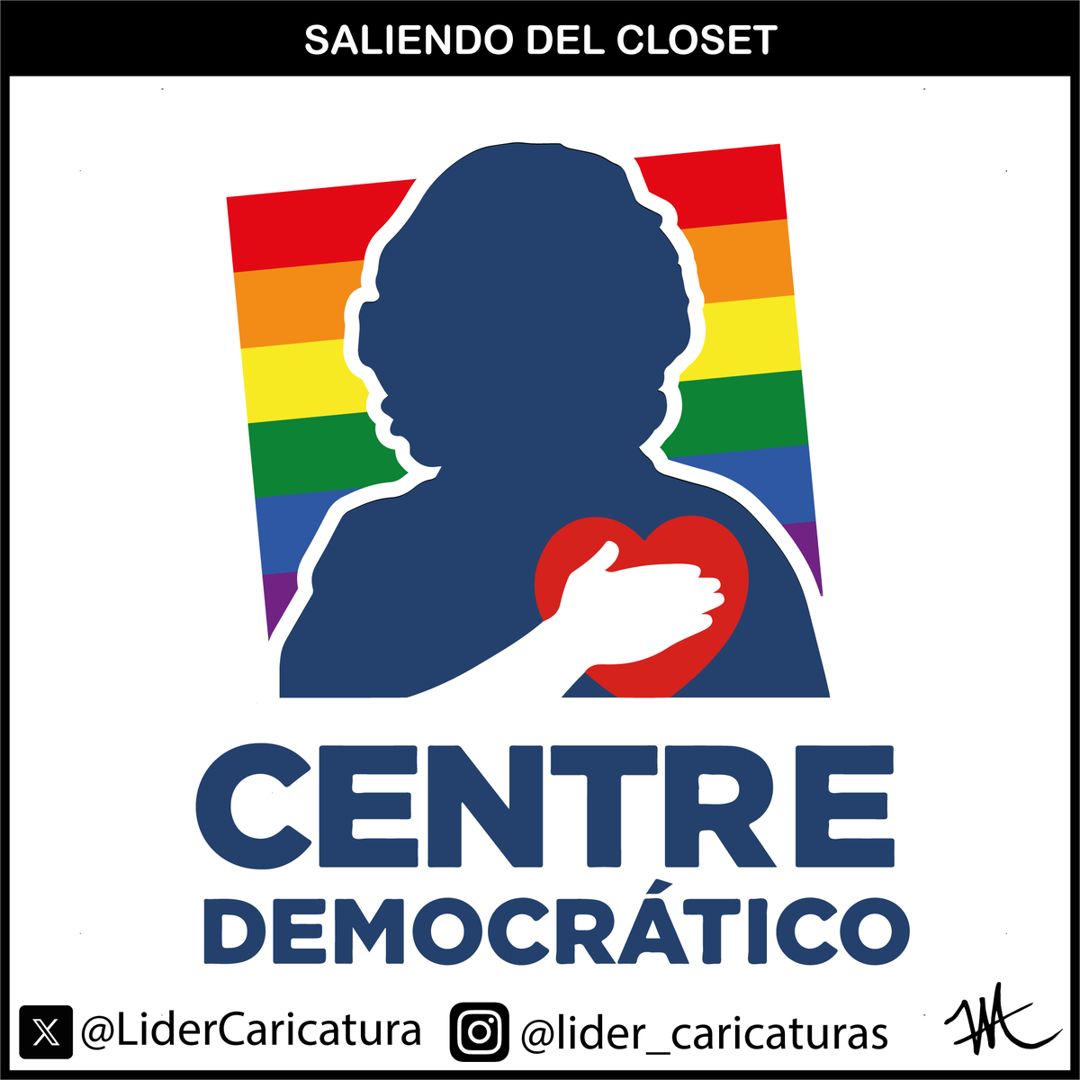 LiderCaricatura's tweet photo. Con Juan Daniel Oviedo como fórmula vicepresidencial de la candidata Paloma Valencia, los Uribe Vélez, el uribismo y el Centro Democrático, por fin salieron del closet, por lo que les propongo un logo más diverso y progresista 🤐🌈 #LGBTQ #FelizViernes #Uribe https://t.co/FU3PzaNhEv