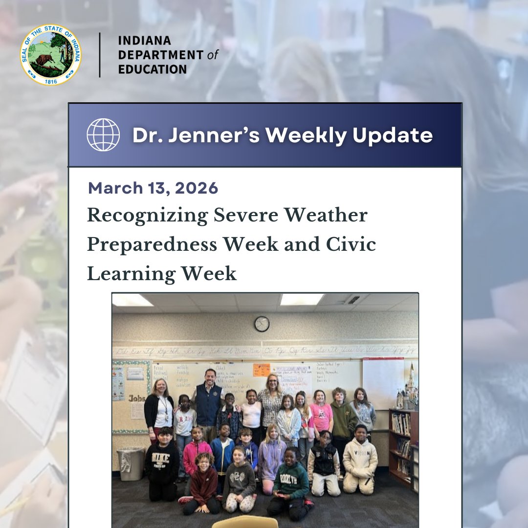 Indiana Department of Education (IDOE) tweet media