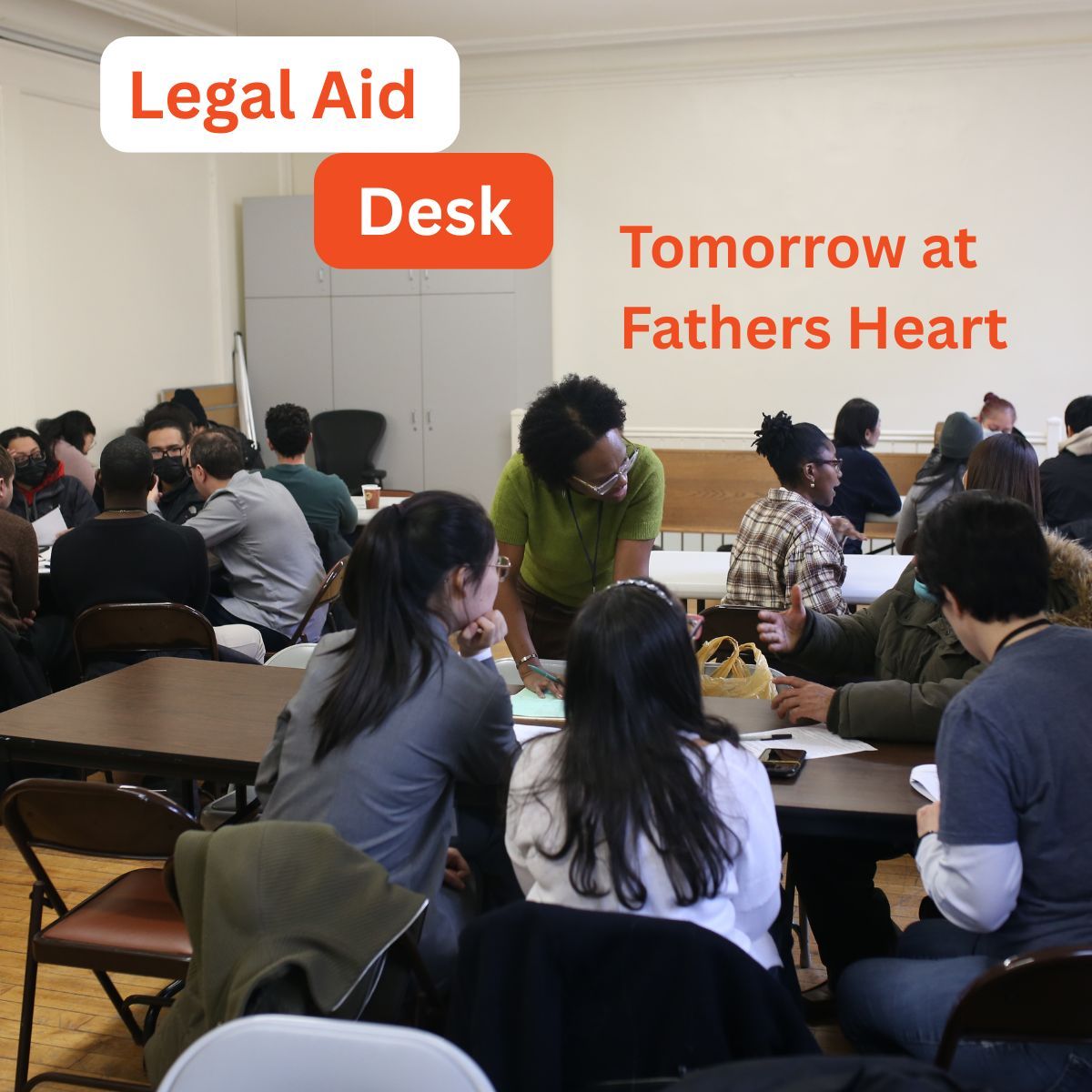 Tomorrow we are back at <a href="/Fathers_Heart/">The Father's Heart Ministries</a> , ready to serve those in need from 9:00 am - 11:00 am!  Join us in praying for each person who visits our Legal Aid Desk—that they would find hope, guidance, and justice. 
#LegalAid #FaithInAction #JusticeForAll