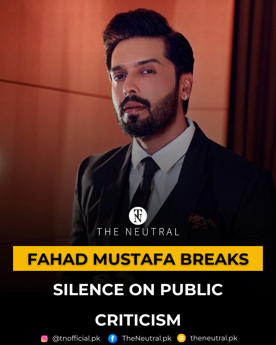 TNeutralpk68070's tweet image. Fahad Mustafa Breaks Silence on Public Criticism

Read more:theneutral.pk/fahad-mustafa-…

#theneutral #FahadMustafa #PakistaniActor #JeetoPakistan #AagLagiBastiMein #CelebrityNews #PakistaniCelebs #EntertainmentNews