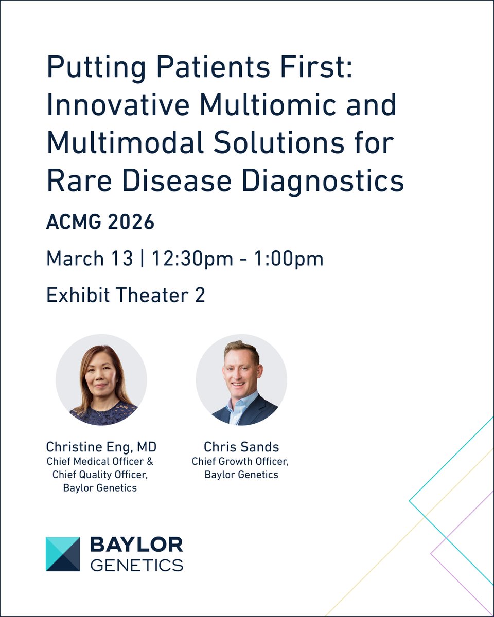 Baylor Genetics tweet media