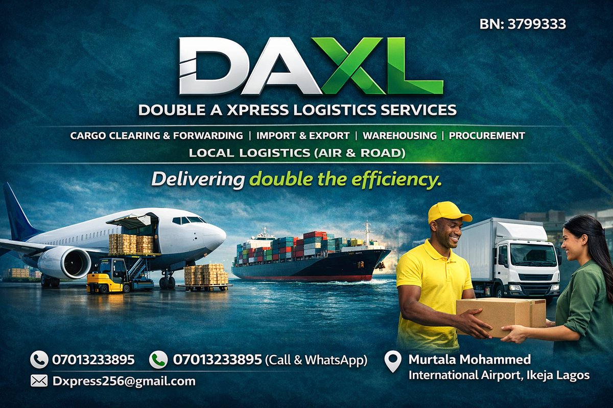 <a href="/General_Somto/">Somto Okonkwo</a> They are all mad. In the end, it benefits not the common man but them and them only. Everything is politics to them. 

Let me advertise my business here anyways. My company, <a href="/DoubleAXpr22730/">Double A Xpress Logistics</a> is a cargo and logistics company with strong expertise in cargo clearing and forwarding.