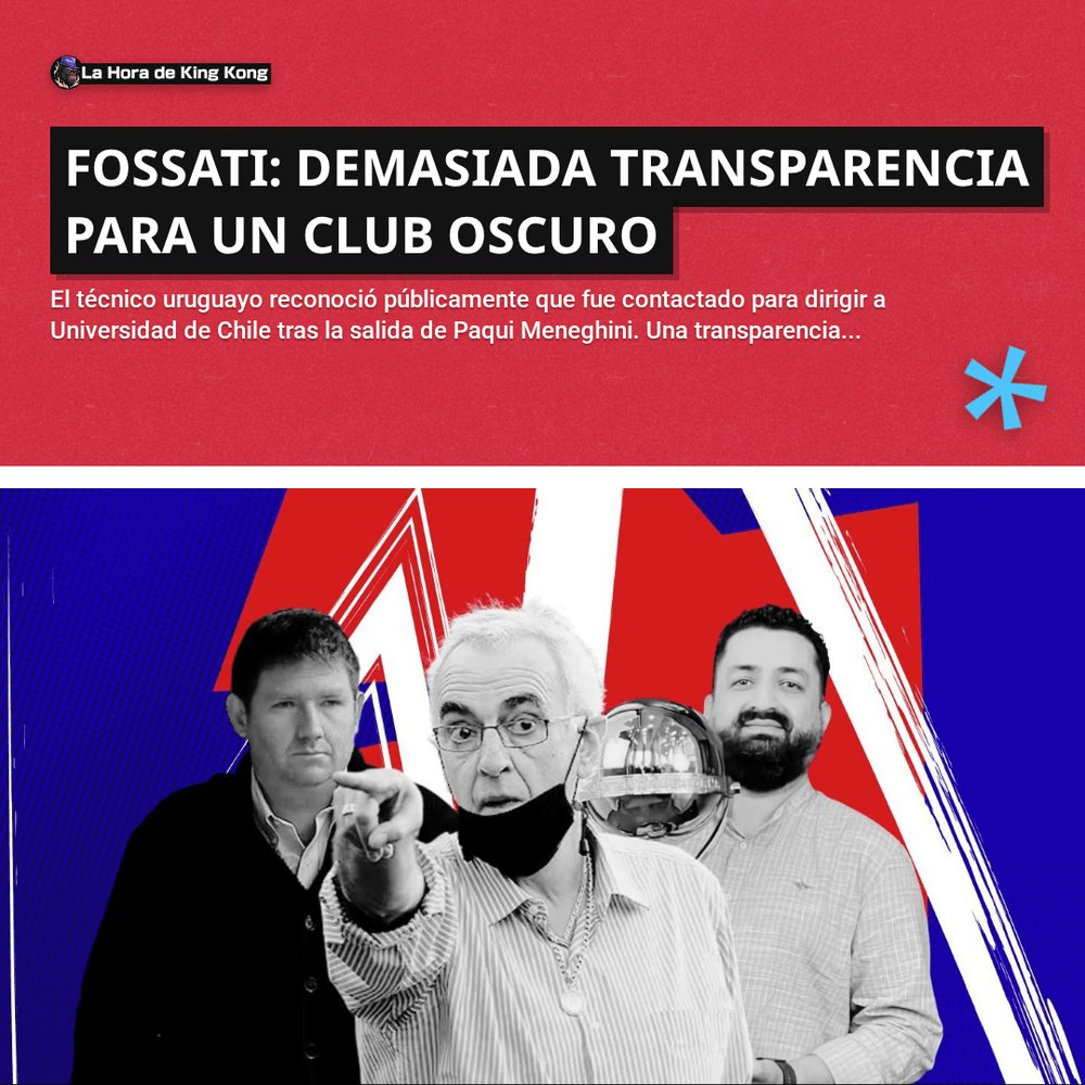 horadekingkong's tweet photo. 🔥 Fossati: demasiada transparencia para un club oscuro
👉 Léela completa en el siguente link:
https://t.co/XP9ZJ4K3YY
##LaHoraDeKingKong ##Fossatti ##Guarello ##UniversidadDeChile ##VictorianoCerda ##AldoMarin https://t.co/kqaRDXo24m