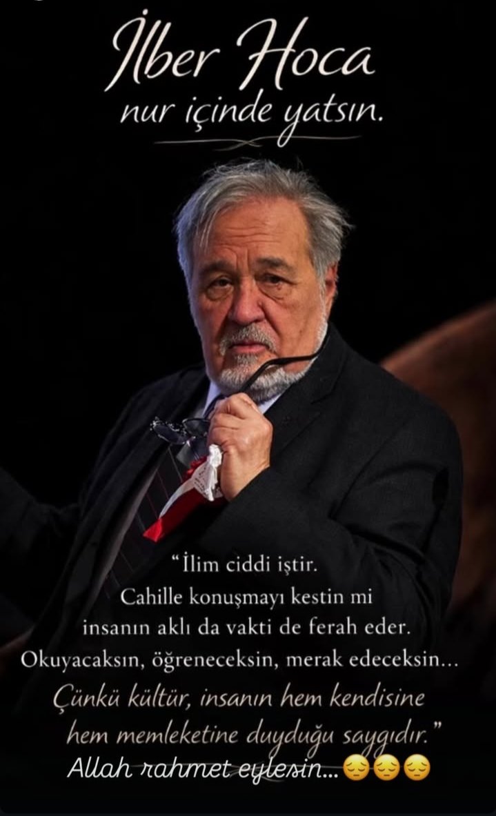 bhr_gece's tweet photo. #İlberOrtaylı O, geçmişle bugün arasında bir köprüydü; tarihi sadece anlatmakla kalmayıp, bizlere sevdiren, hafızamızı canlı tutan bir büyüktü.
Mekânı cennet olsun, rahmeti bol olsun.
Teşekkürler hocam, geçmişimizi bizlere hatırlattığınız ve köprü olduğunuz için. https://t.co/qM57kbJlPe