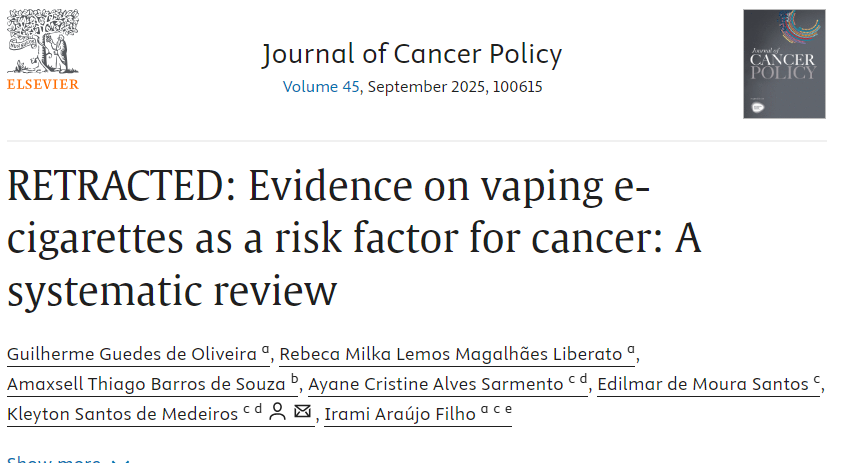 European Tobacco Harm Reduction Advocates tweet media