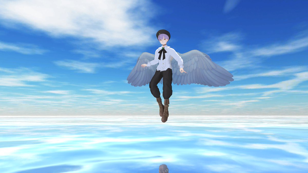 mao556k's tweet photo. 片手がVサインになる病にかかってしまった😢

天空の鏡 ~Sky Mirror~
#だーくあん堂 #Reme3D #BoizHair https://t.co/eVaS1I038D