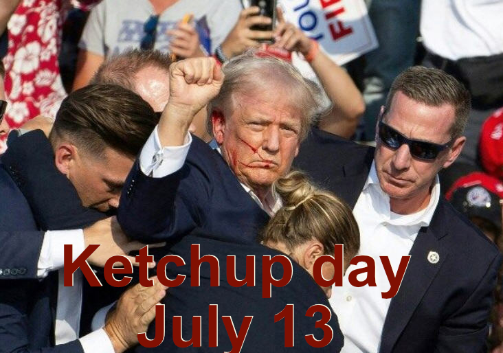 gustbee's tweet photo. @Maga_Trigger .                        We all remember Ketchup day 
.                      "The day of the fast healing ear" https://t.co/K5ChW8riVf
