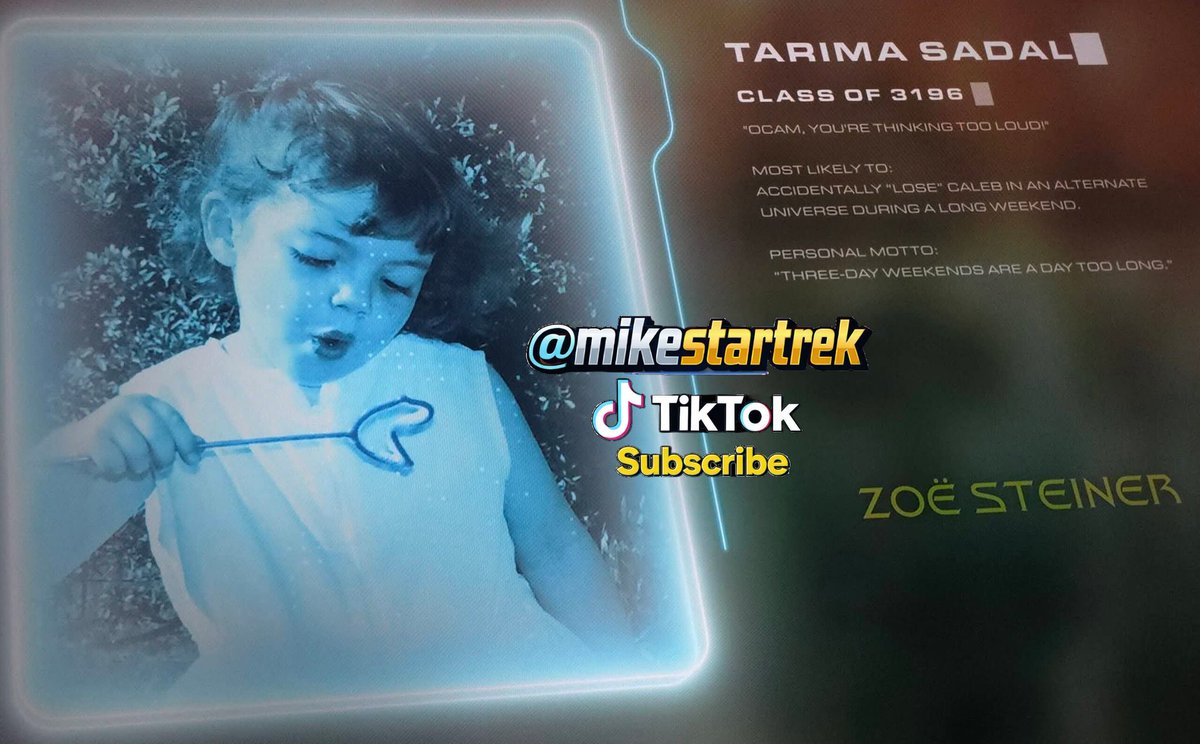 Mikestartrek1's tweet image. #StarTrek #SFA #StarfleetAcademy 
Cast when younger
End Credits S1 EP10
vm.tiktok.com/ZNRHU38e1/