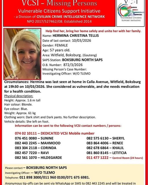 cbdoilRSA's tweet image. #missing #MissingChild #missingpersonalert

EAST RAND Crime Watch News
EAST RAND Sports NEWS
EAST RAND School Sports NEWS
Boksburg -South Africa-
#eastrand #crimewatch #sportsnews #weatherupdate #schoolsportsnews #powerupdate #waterupdates #missingperson