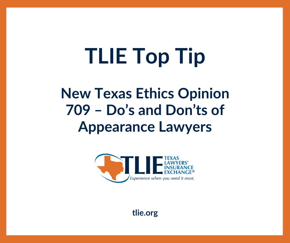 Texas Lawyers' Insurance Exchange tweet media