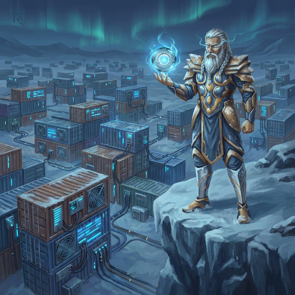 Bitcoin farm operates every day, and we keep watch at our post to ensure the highest quality of operations.

Exactly like in the picture — only there are more Vikings standing guard to keep order. 🛡️