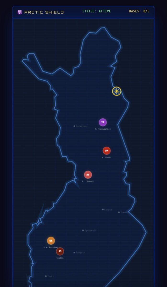 ojaakkol's tweet photo. NATO command orders you to build 5 nuclear bases in Finland. Don’t get caught by the opposition.

Desktop only: https://t.co/1a19nrJAX6 https://t.co/hLw1V5u9ba