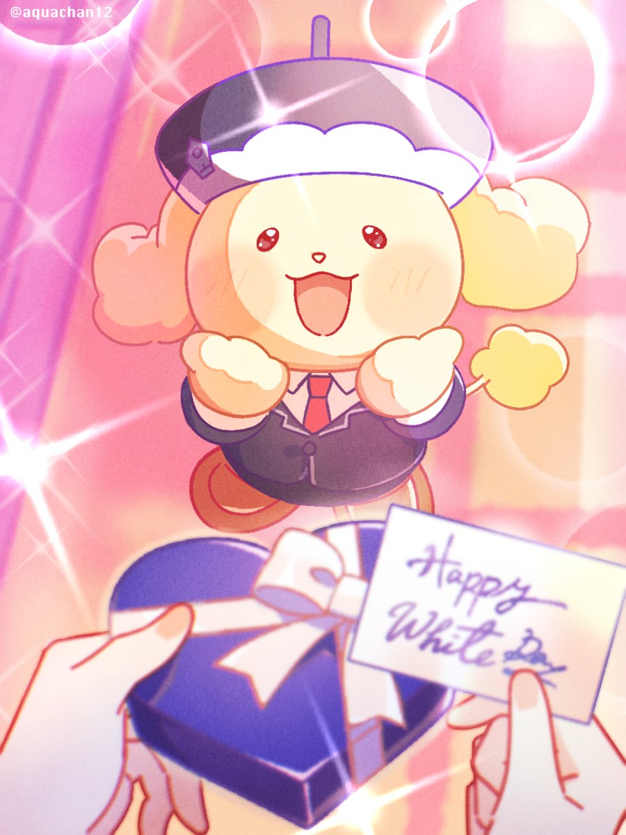 🎁🤍 Happy White Day 🤍🎁
いつもありがとうの気持ちをこめて…
あま〜いおかえしをお届け！✨
受け取ってくれるかな…？🍪🍬

 #ホワイトデー