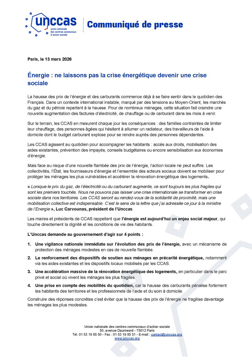 Unccas. Les élus locaux au service des solidarités tweet media