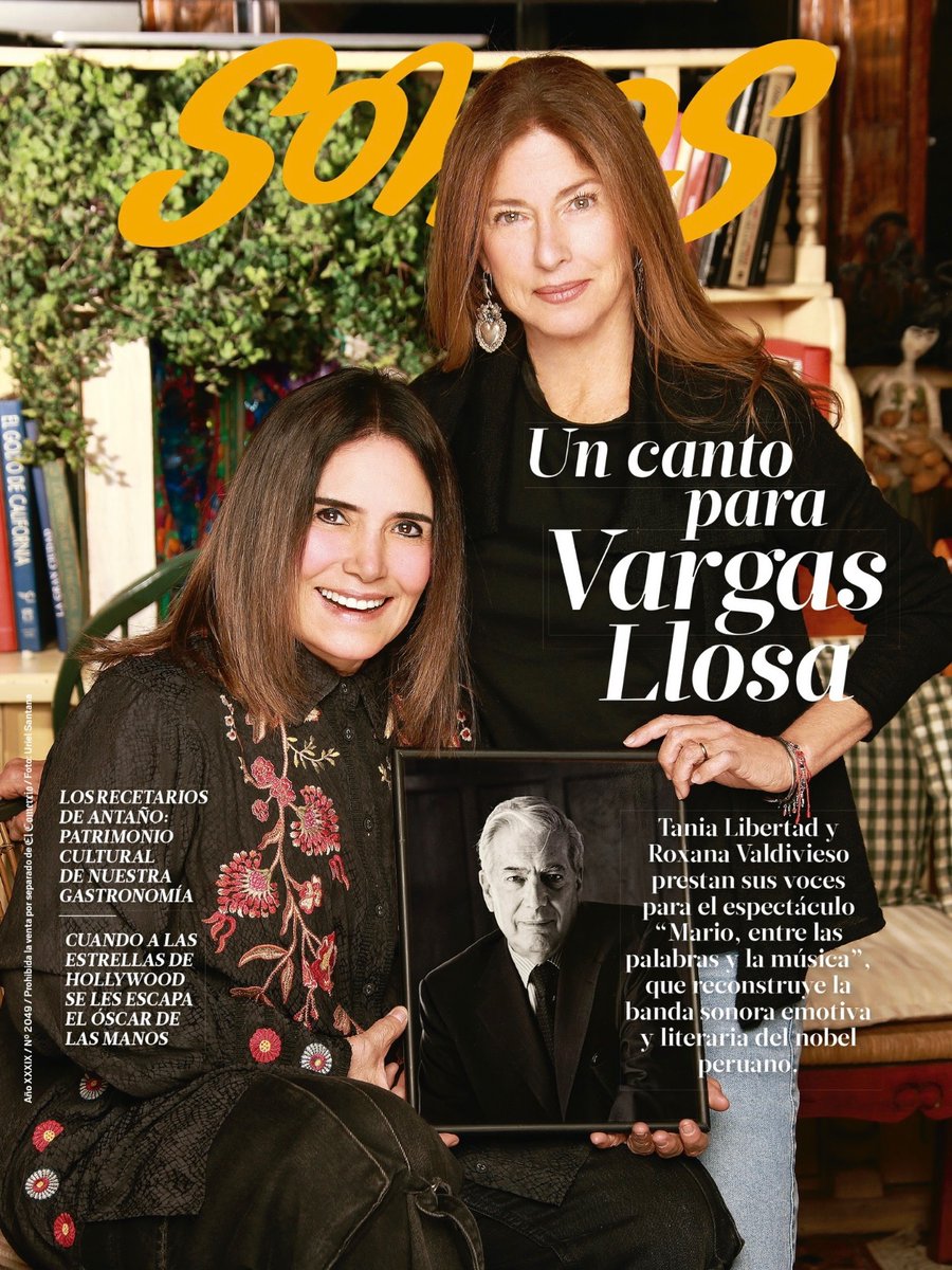 SomosElComercio's tweet photo. ¡Esta es nuestra portada del 14 de marzo! 🗞️

🎤 Tania Libertad y Roxana Valdivieso prestan sus voces para el espectáculo “Mario, entre las palabras y la música”, que reconstruye la banda sonora emotiva y literaria del nobel peruano.

 Más información en https://t.co/Yu5KvbjlIh https://t.co/2dBm5MCdpZ