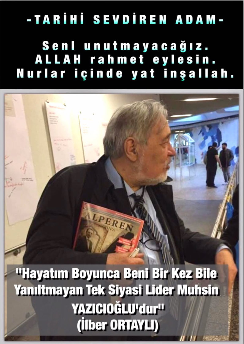 Ruhun şad mekanın cennet olsun İlber hoca