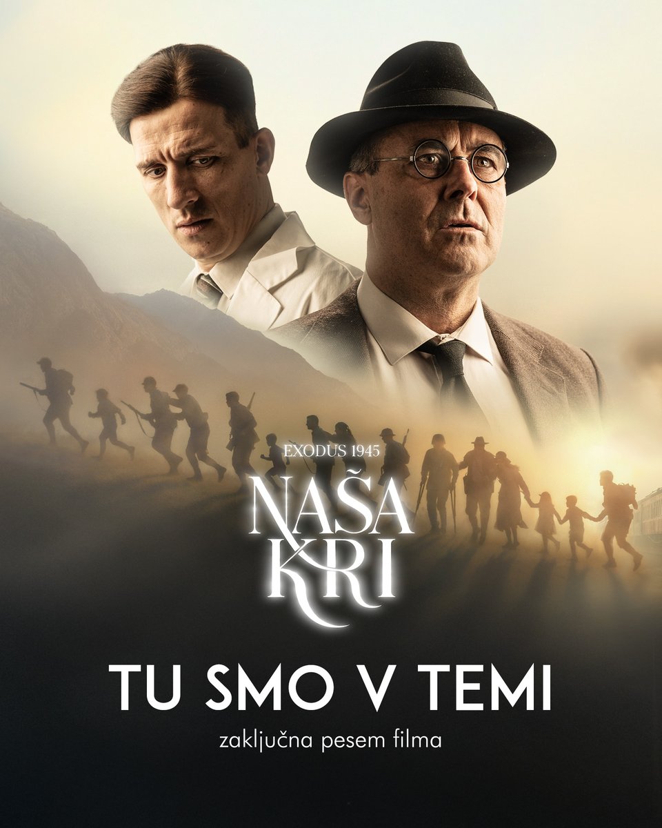 siposh's tweet photo. Tu smo v temi. Zaključna pesem filma Exodus 1945: Naša kri v prečudoviti vokalni izvedbi Karin Žibrat. Naj se vas dotakne. https://t.co/H4z7A8na7G
.
.
#Exodus1945 #Našakri https://t.co/DbjK0jENTm