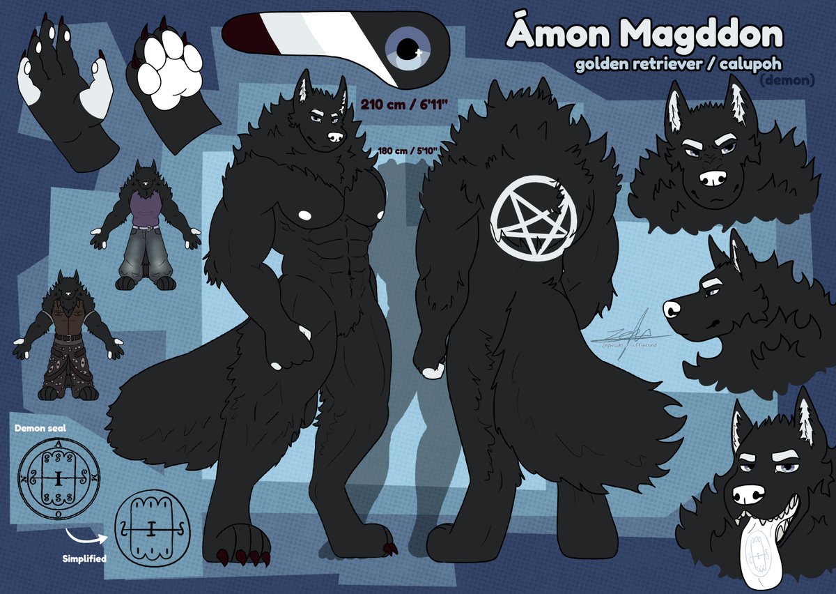 FluffyHound's tweet photo. one of my sona's refsheet https://t.co/vStYSsEcAc