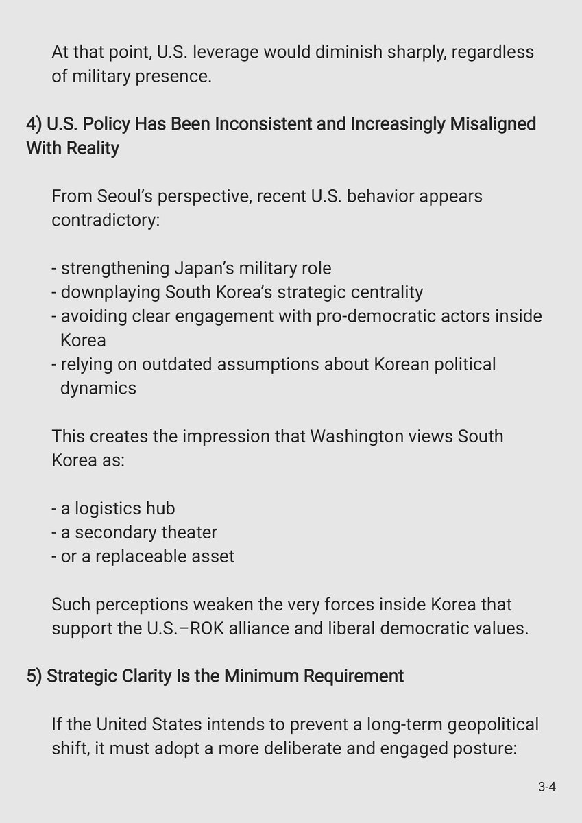 FINF1956's tweet photo. The Korean Peninsula is approaching a strategic inflection point.  
Democratic safeguards are eroding, external influence is expanding, and U.S. strategic ambiguity risks accelerating a long‑term G2 lock‑in. https://t.co/s8l1VWCdOM
